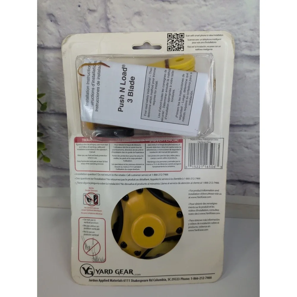 NEW LOT🚨Weed Warrior Universal Push-N-Load Replacement 3-Blade Trimmer Head